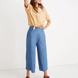 Madewell  chambray Houston pull on pant